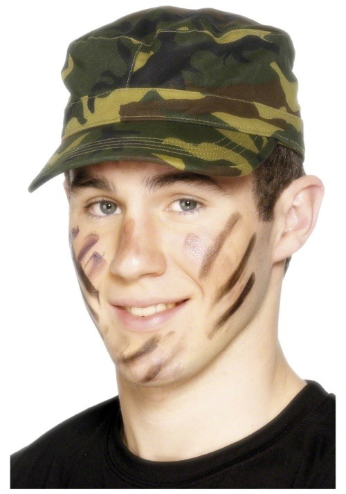 Gorra de camuflaje verde del ejército