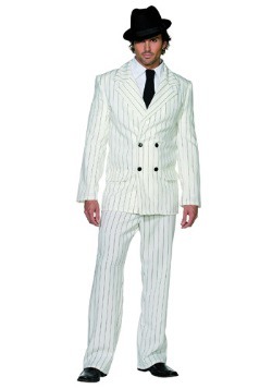 Disfraz de gángster blanco para hombre