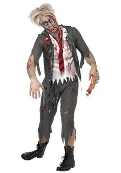 Disfraz de niño de escuela zombi