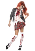 Vestido de colegiala zombie