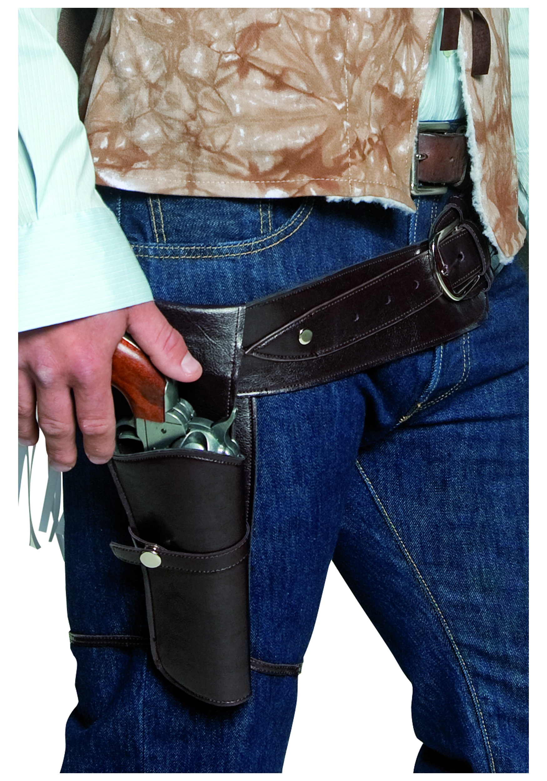 Cinturón de pistola Old West Cowboy occidental de cuero cinturón de pistola  con bucles de cartucho personalizados