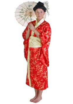 Kimono rojo para mujer