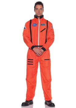 Disfraz de astronauta naranja para hombre