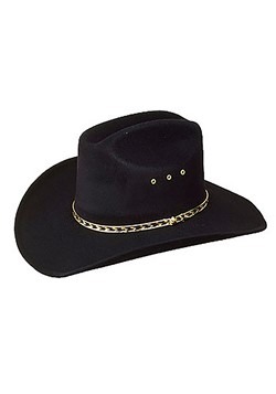 Sombrero de vaquero negro