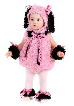 Disfraz de poodle rosa para bebé