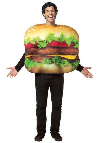 Disfraz de hamburguesa con queso para adulto