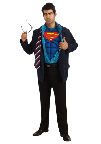 Disfraz de Clark Kent de Superman para adulto