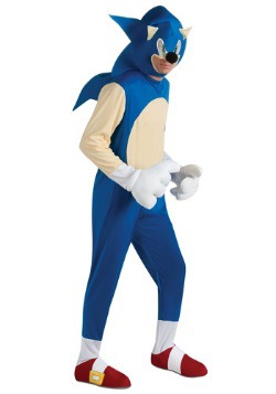Disfraz de Sonic deluxe para adulto