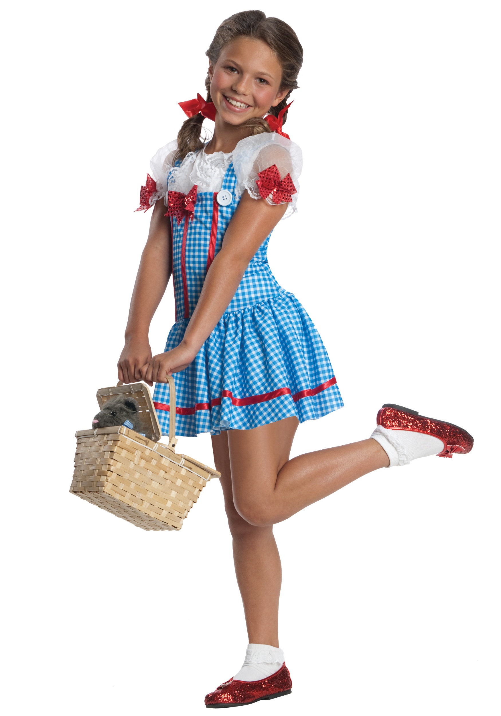 bandera En marcha avance Disfraz vestido de Dorothy para niñas