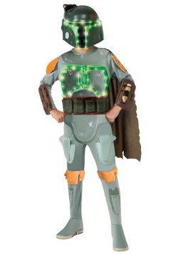 Disfraz infantil deluxe con luces de Boba Fett