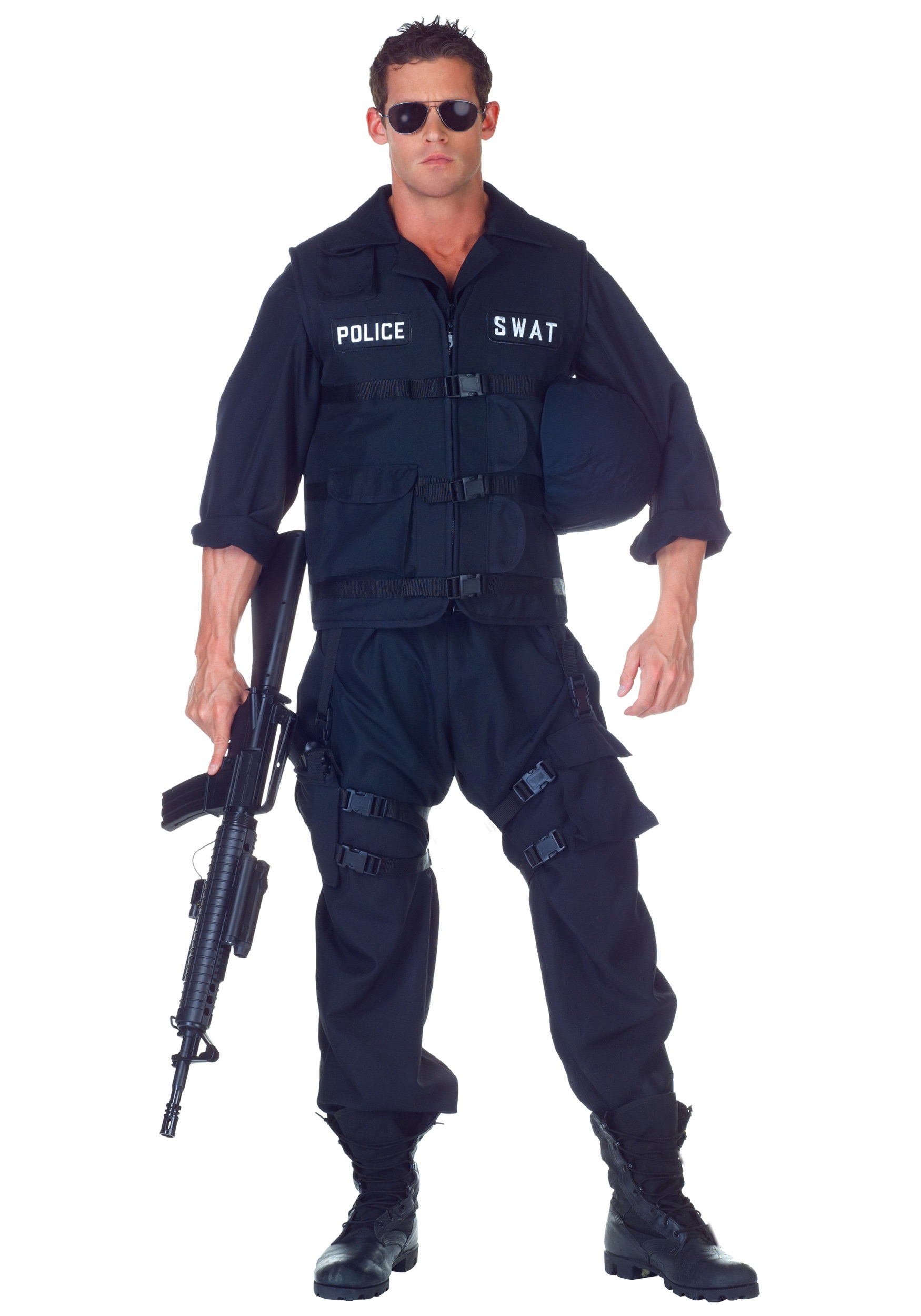 observación Comprometido Chapoteo Disfraz mameluco SWAT talla extra