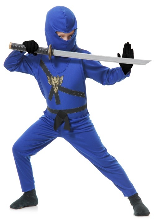 Disfraz Maestro Ninja azul para niños