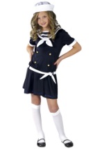 Disfraz de marinero naval para niñas