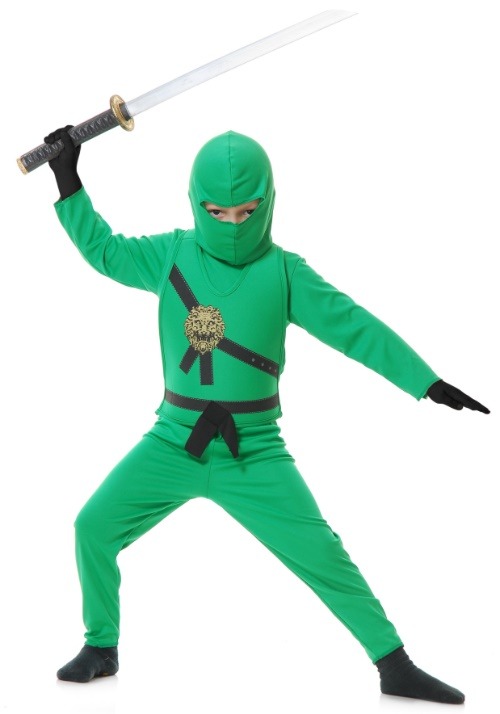 Disfraz de ninja verde infantil