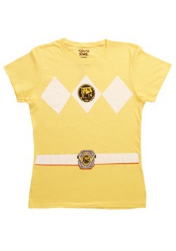 Camiseta amarilla Power Ranger Disfraz Mujer