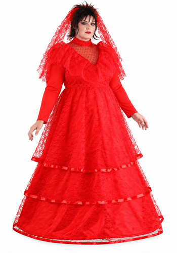 Vestido de novia gótico rojo talla extra