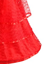 Vestido de novia gótico rojo talla extra