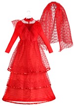 Vestido de novia gótico rojo talla extra