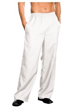 Pantalones blancos de hombre talla extra