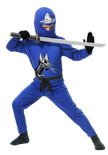 Disfraz infantil azul de Ninja Avengers Serie II
