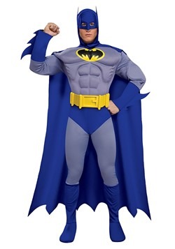 Disfraz con pecho musculoso de Batman de lujo