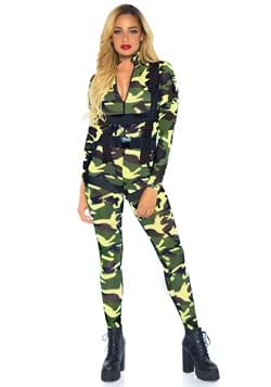 Disfraz de paracaidista militar bonito