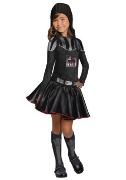 Disfraz vestido de Darth Vader para niñas