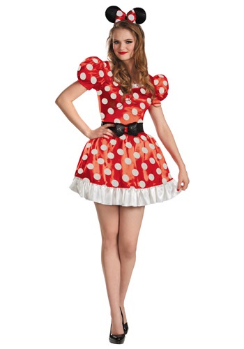 Disfraz rojo de Minnie Classic talla extra