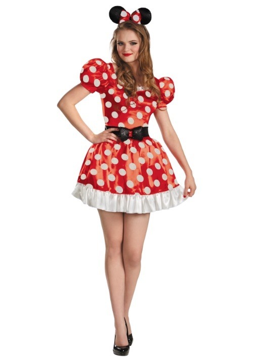 Disfraz rojo de Minnie Classic talla extra