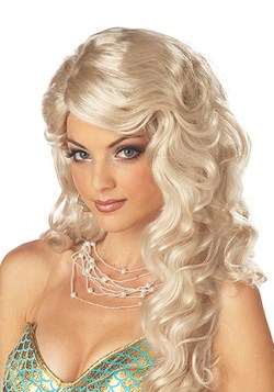 Peluca rubia de sirena