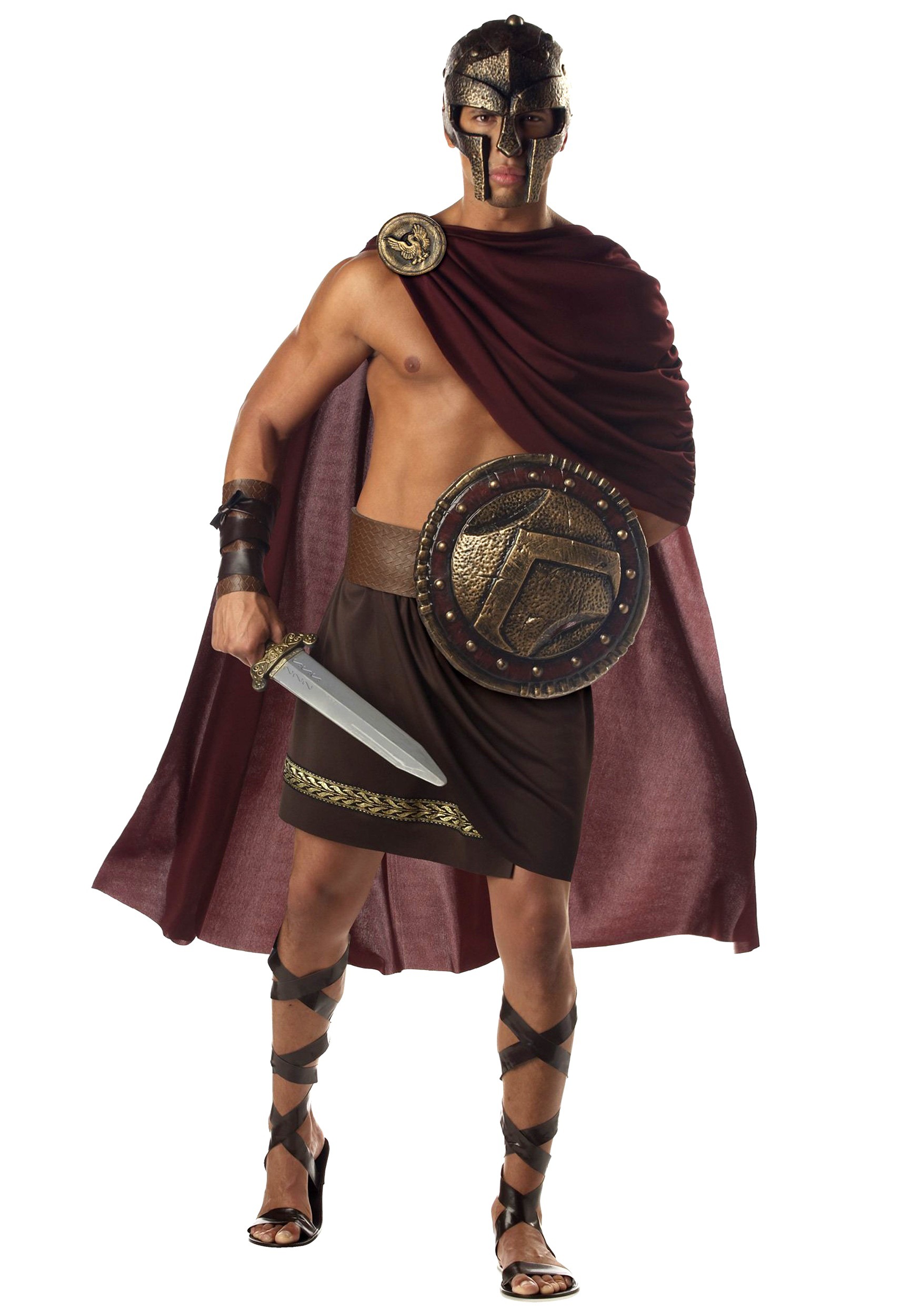 Todo el mundo encuentro distancia Disfraz de guerrero espartano