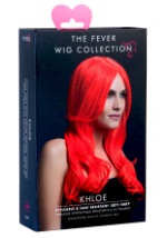 Fiebre Styleable Khloe Neon peluca roja frente