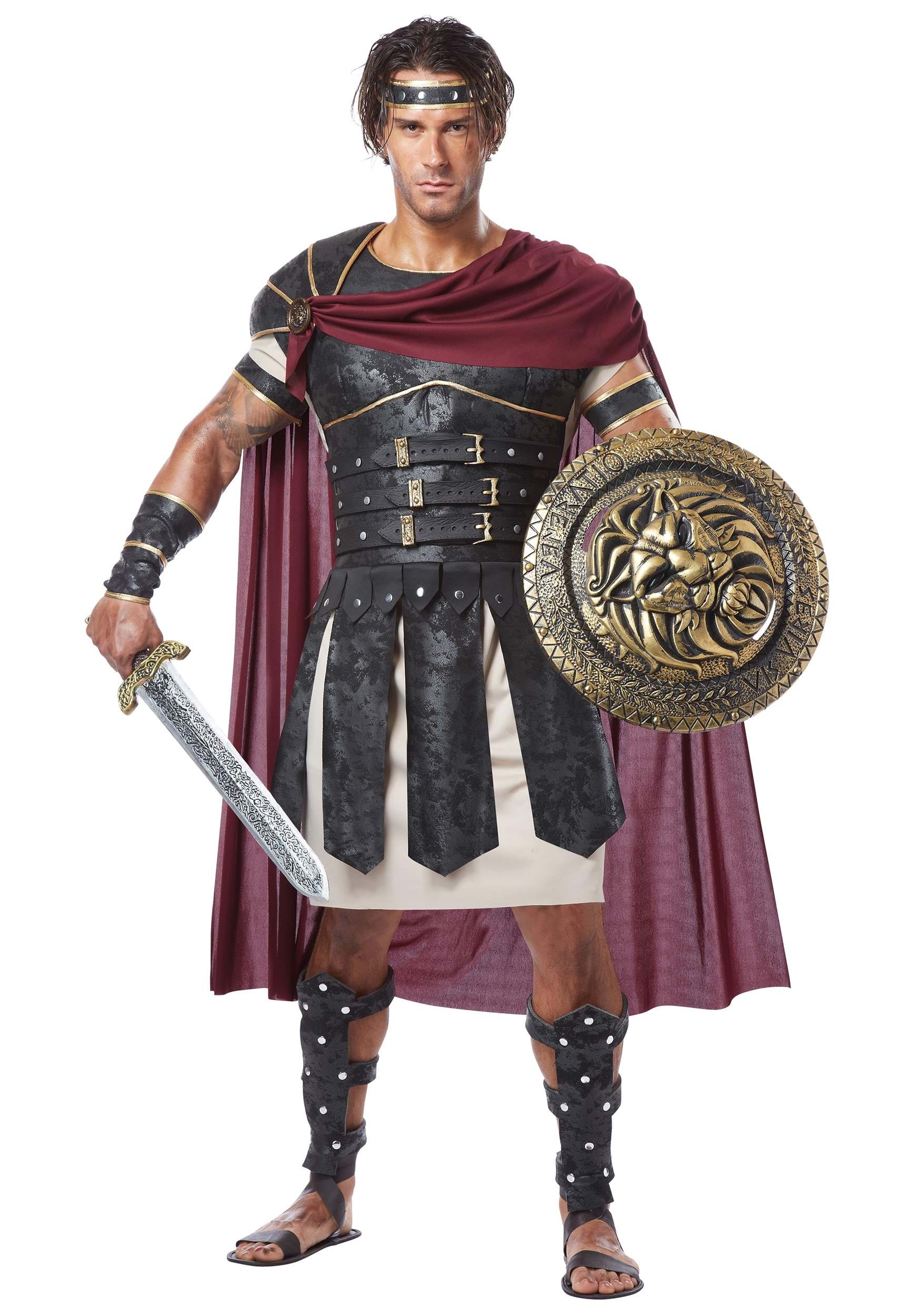 Calvo Peatonal En el piso Disfraz de gladiador romano