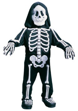Disfraz de esqueleto blanco para niños