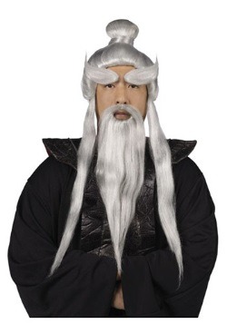 Set de peluca y barba Sensei