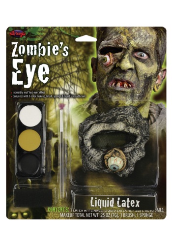 Kit de maquillaje de látex para ojos de Zombie