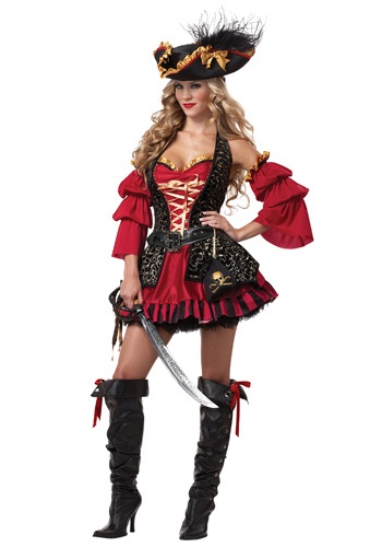 Disfraz de pirata español sexy talla extra