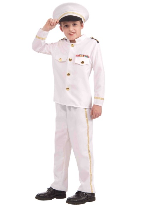 Disfraz de almirante de marina para niños