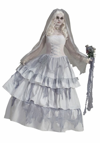 Disfraz de novia fantasmagórica victoriana