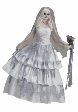 Disfraz de novia fantasmagórica victoriana