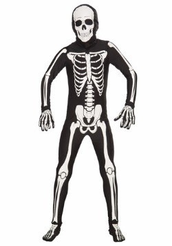 Disfraz de huesos para niños