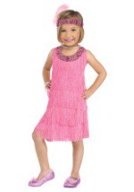 Disfraz infantil estilo flapper rosa