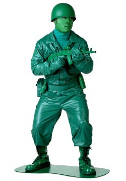 Disfraz verde de hombre del ejército