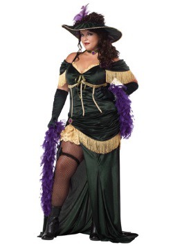 Disfraz de madame de salón talla extra