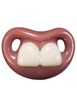 Chupón de dos dientes delanteros