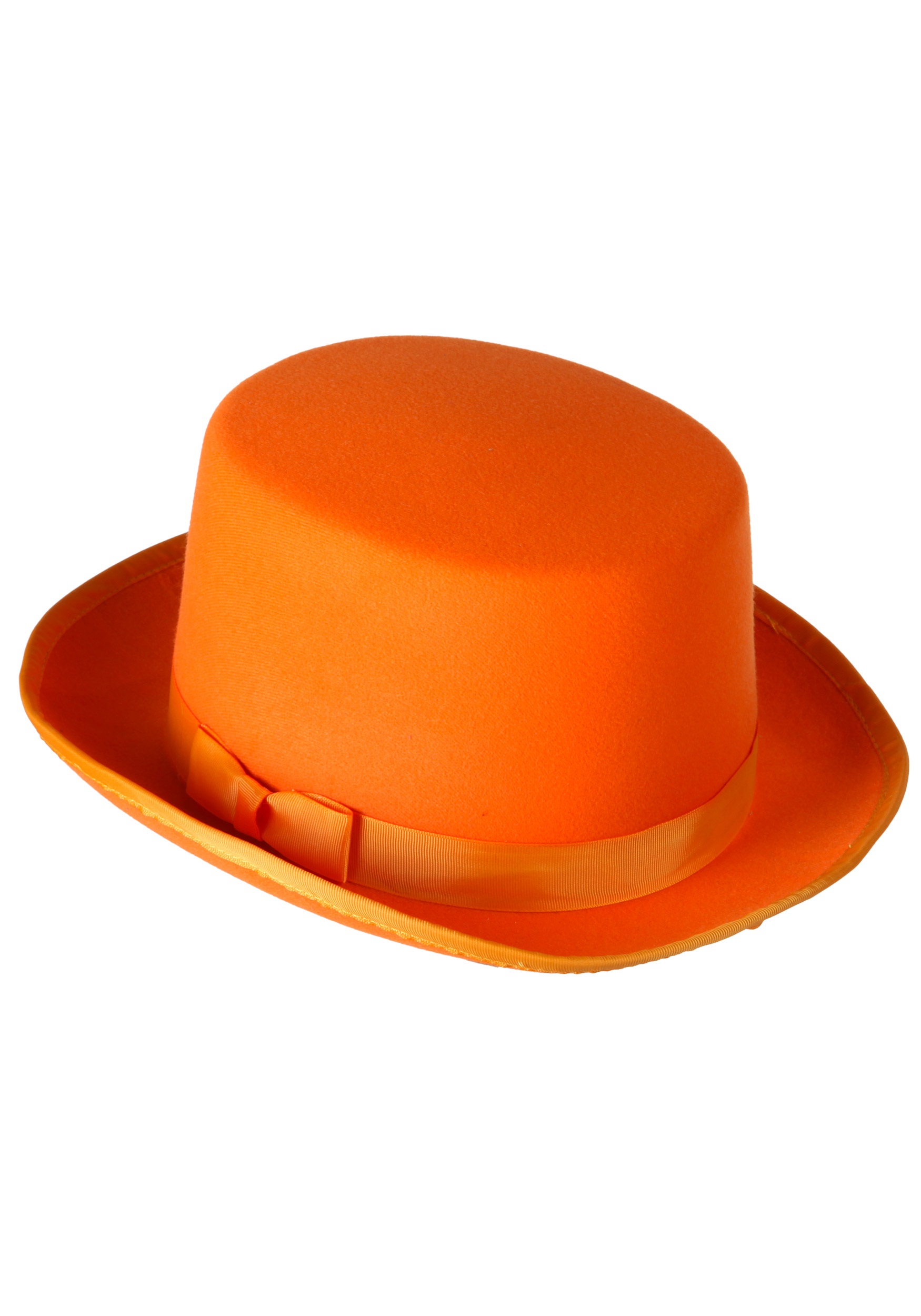 Sombrero de copa esmoquin naranja