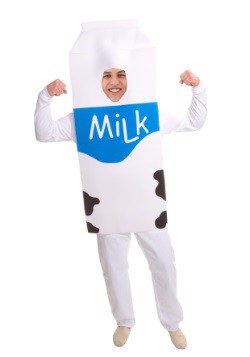 Disfraz de leche para adulto