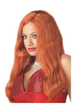 Peluca de estrella de cine roja
