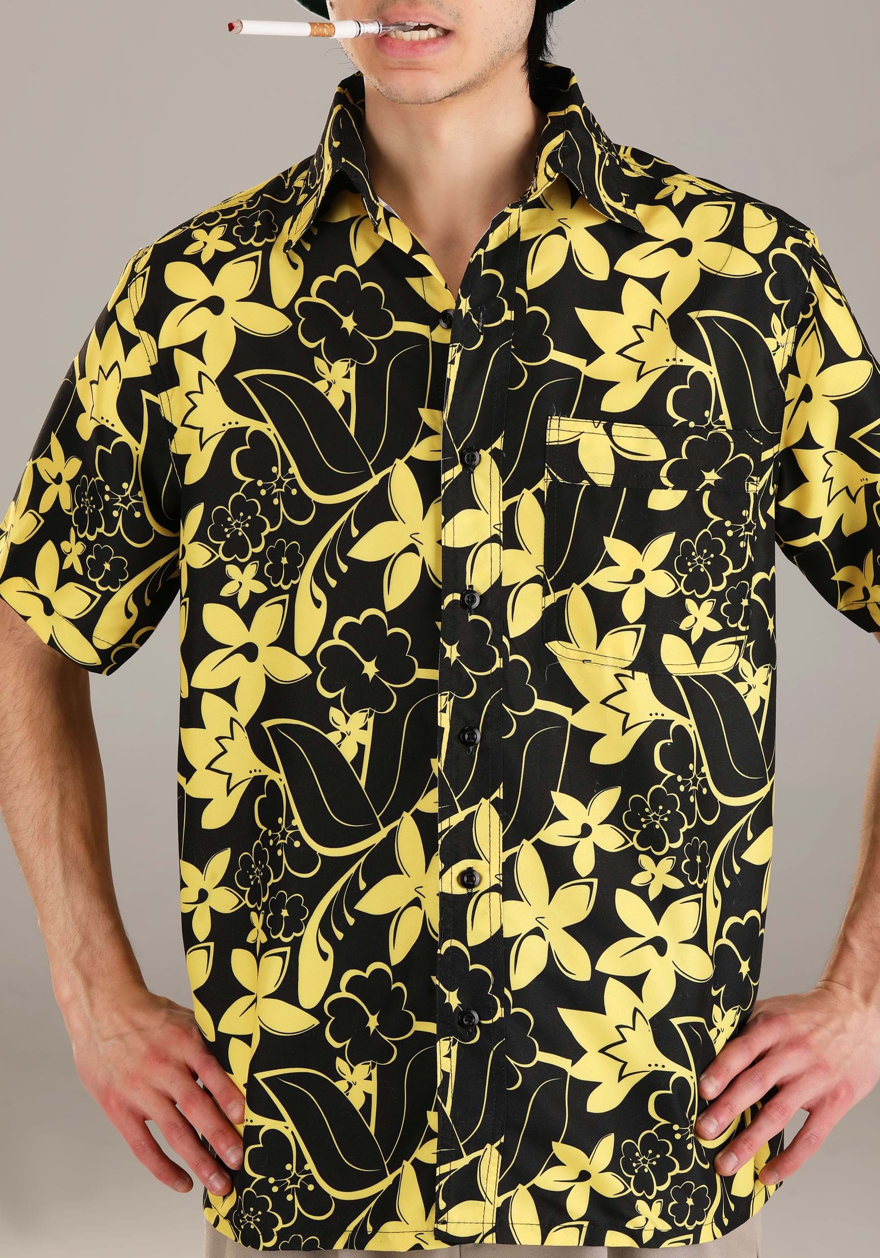 Raoul Duke Floral Shirt - Multicolor Hawaiian Style Button Down, Medium