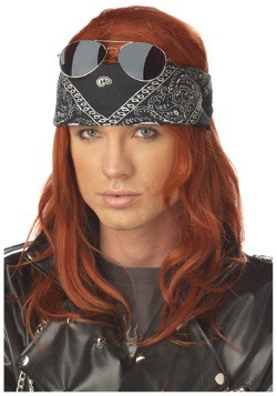 Peluca de rockero de Hollywood